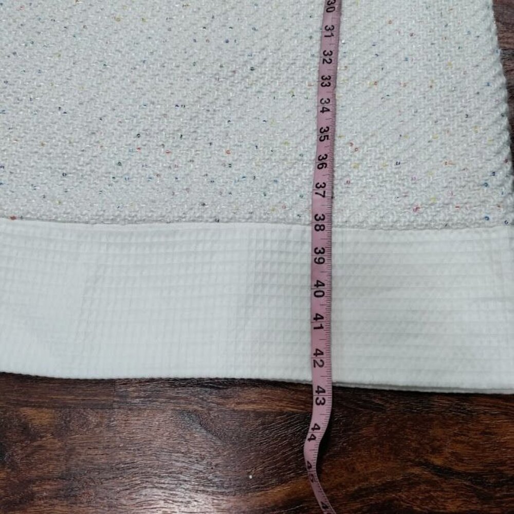 NWT Karl Lagerfield Paris Tweed Preppy Formal Shift Dress White Womens Size 10 - Picture 16 of 16